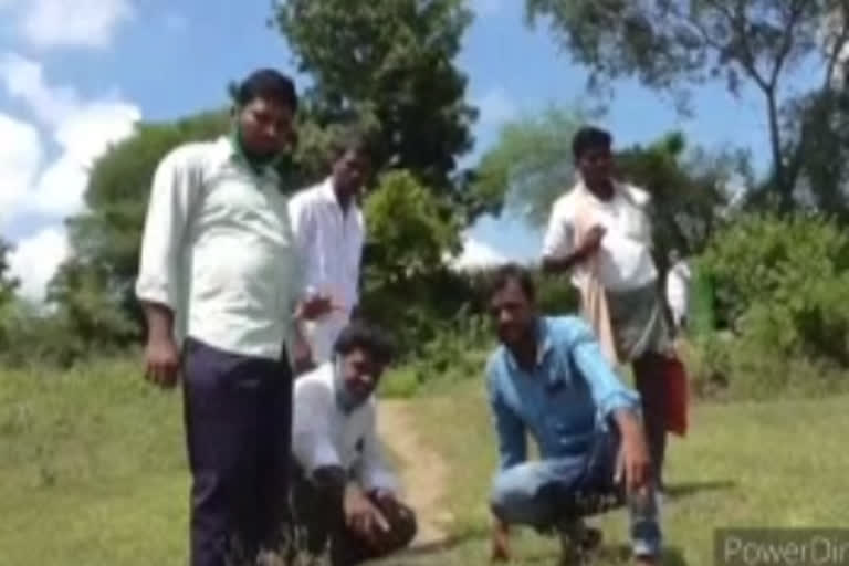 Leopard wandering at bramhanapally in kamareddy district