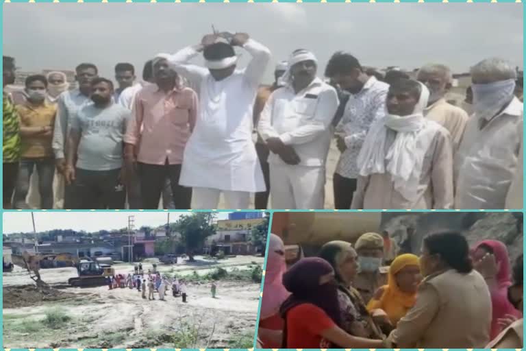 Clash between police and women farmers over compensation of land for Delhi-Meerut Expressway