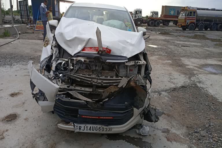 Udaylal Anjana Car Accident,  Car collide with cow