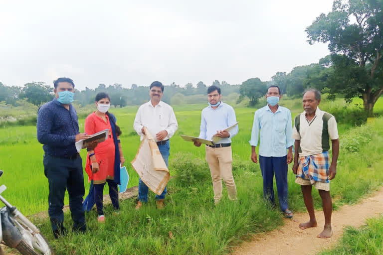 Additional Collector inspected Girdawari works in Jashpur