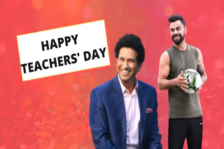 Teachers' Day 2020, kohli and sachin