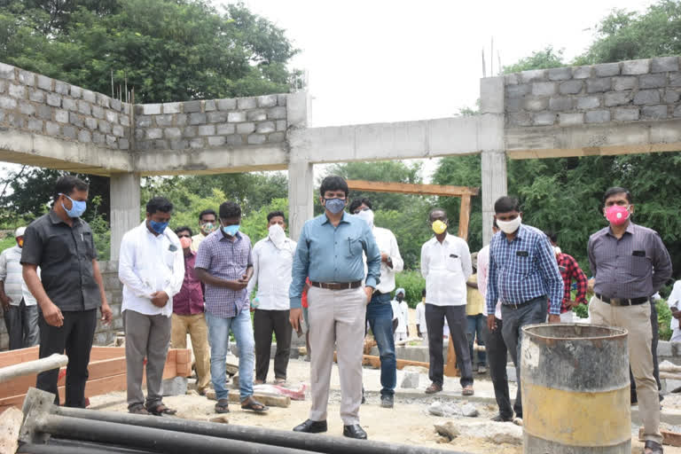 collector hanumantharao visited raithu vedika buildings