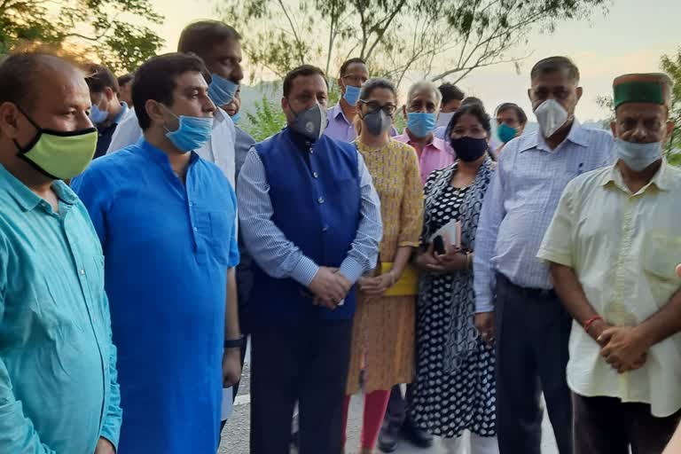 Virender Kanwar inspected cow sanctuary site in Kangra