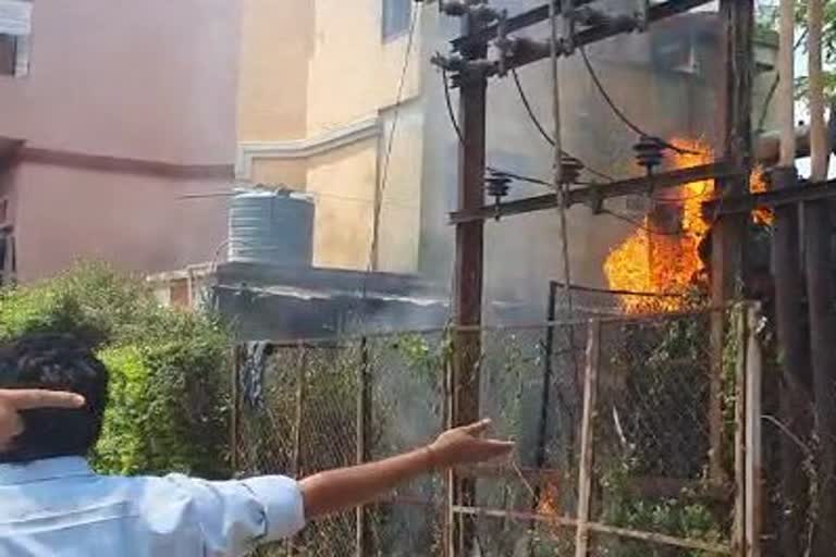 electricity transformer blast