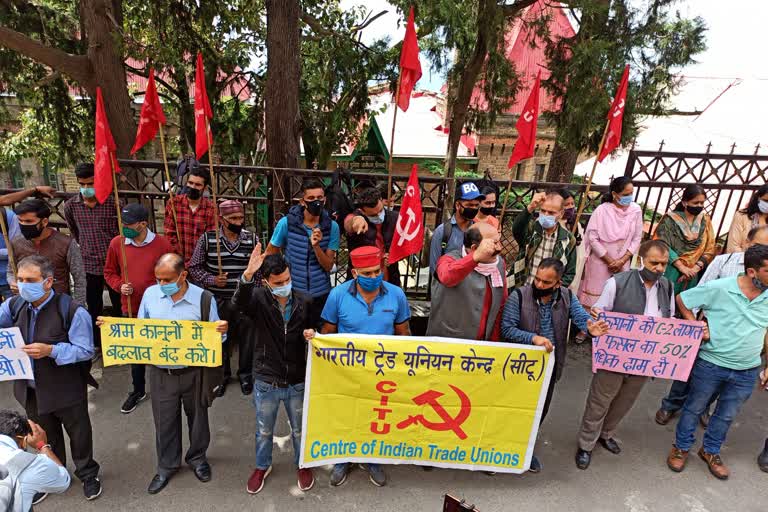 kisan sabha protest shimla