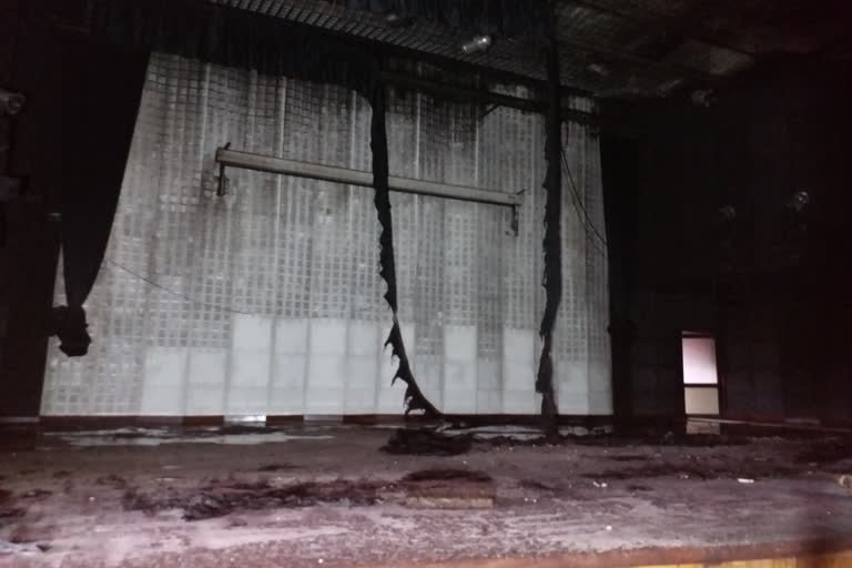 Fire in community hall