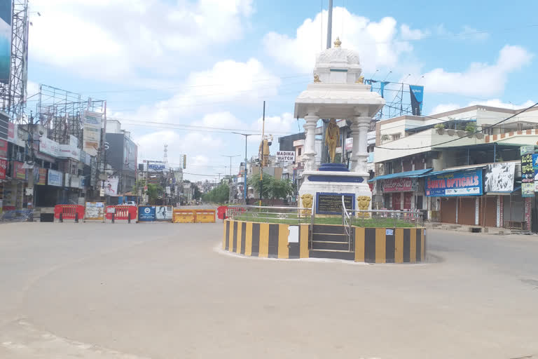 lockdown in nellore district for prevention of  coorna panadamic