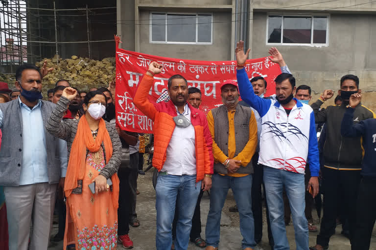 protest in mussoorie