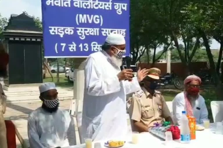 awareness campaign in mewat in view of road accidents