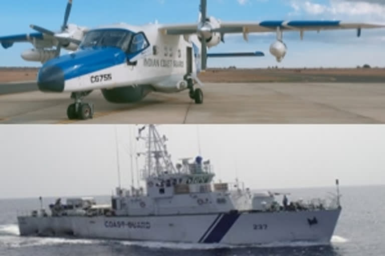 Dornier aircraft launched  Dornier aircraft launched from Chennai  Dornier aircraft for fire fighting aboard  MT New Diamond off Sri Lanka coast  New Diamond off Sri Lanka coast  onboard oil tanker MT New Diamond  India sends plane to tackle fire on crippled oil tanker  Chennai city  Indian  Oil  Corporation  Crippled tanker  New Diamond  എം.ടി ന്യൂ ഡയമണ്ട്  ഇന്ത്യ ഡോര്‍ണിയര്‍ വിമാനം അയക്കുന്നു