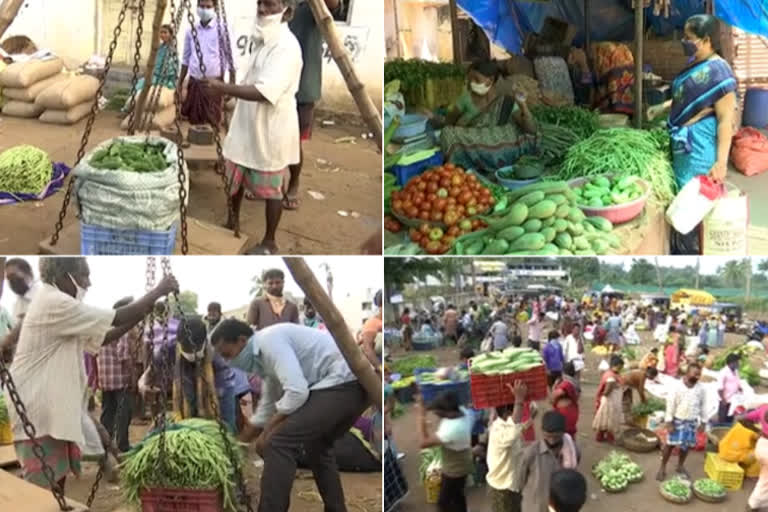 vegetable rates hike in vijayanagaram