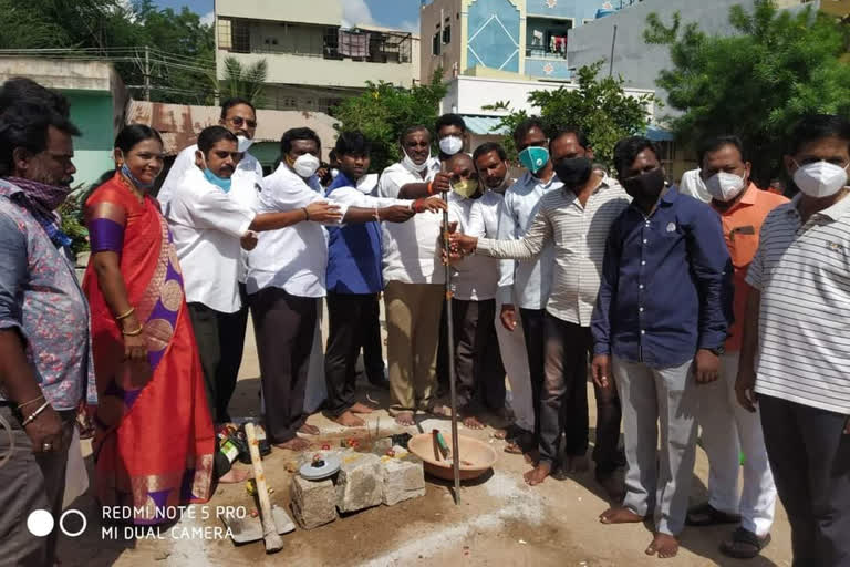 43 lakhs CC road was inaugurated by Somashekhar Reddy