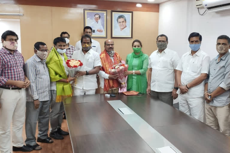 Tngos_Meet_Minister_Srinivas_Goud at hyderabad ravindra bharati