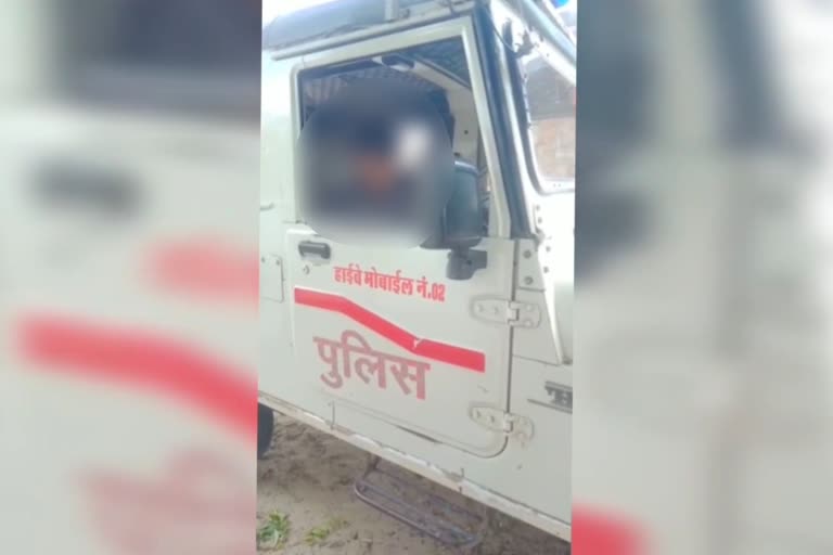 video of a minor driving a police car goes viral in barmer,  minor driving a police car in barmer