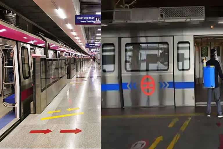 delhi metro resumes blue and pink line services from today