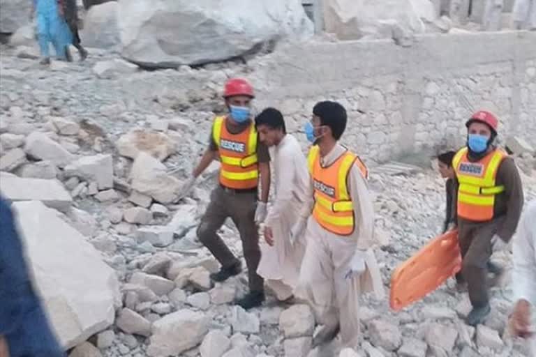 Pakistan marble mine collapse kills 22; dozens battling for life