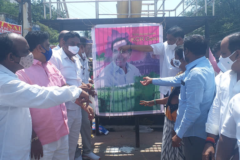 cm kcr palabhishekam accepting abolishment of vro system