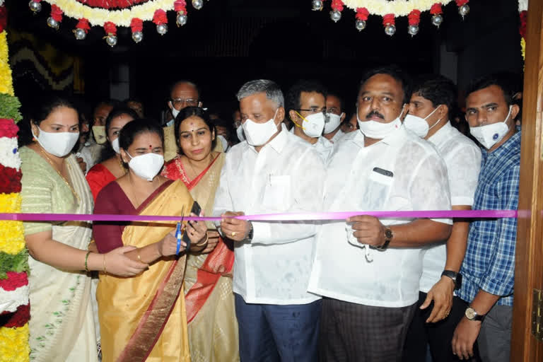 minister v,somanna badminton court inauguration