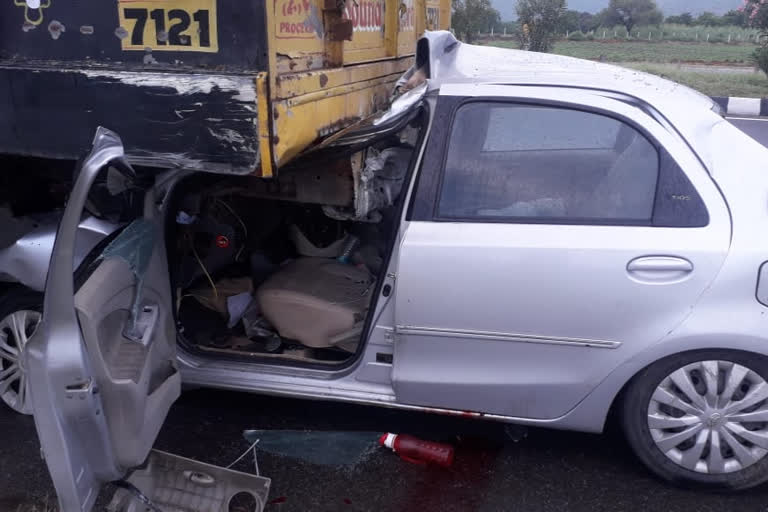 road accident at national high way guntur