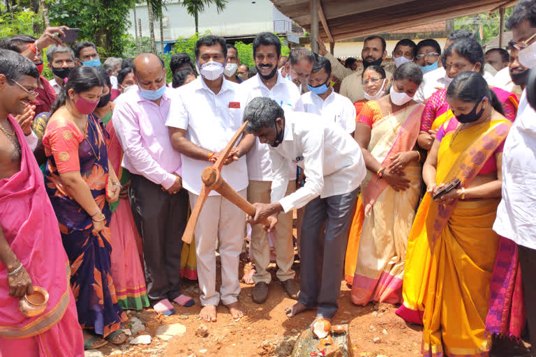 Kota Srinivasa Pooja at the inauguration Government School Building