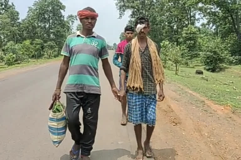 Patient Amaluram with his family members