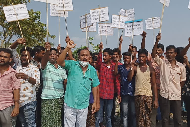 Public Protest for Erosion at beki river