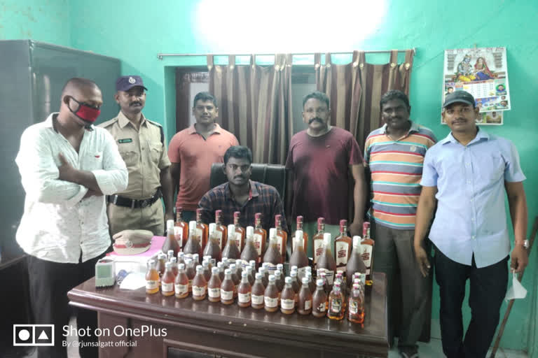 huge wine, gutka seize at various places in andhra pradhesh