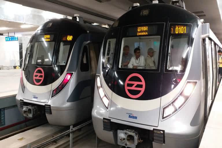 metro service starts for magenta and gray line in delhi