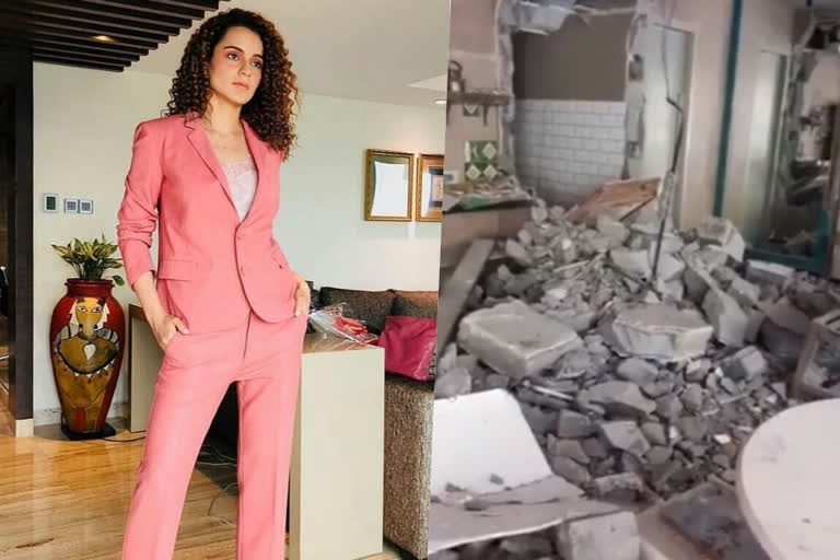 Kangana to work amid office ruins, says 'don't have money to renovate it'