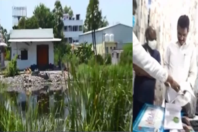 villagers angry that pond is being occupied in the name of temple