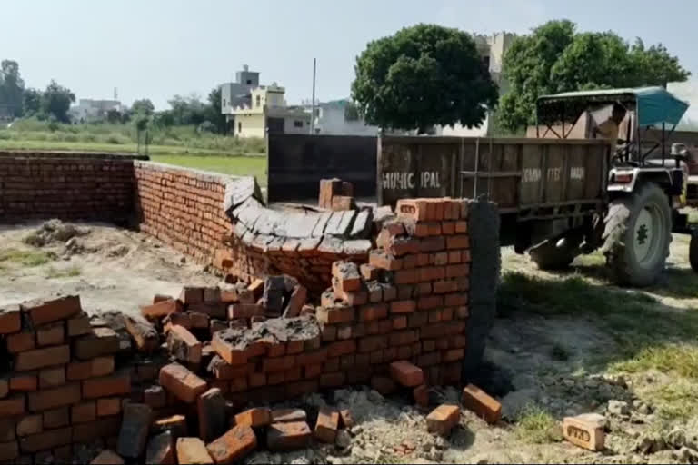 Municipal demolition to illegal colony construction in gannaur