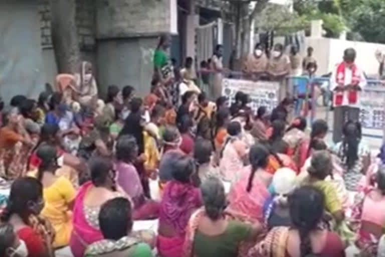 gandikota project victims Protest