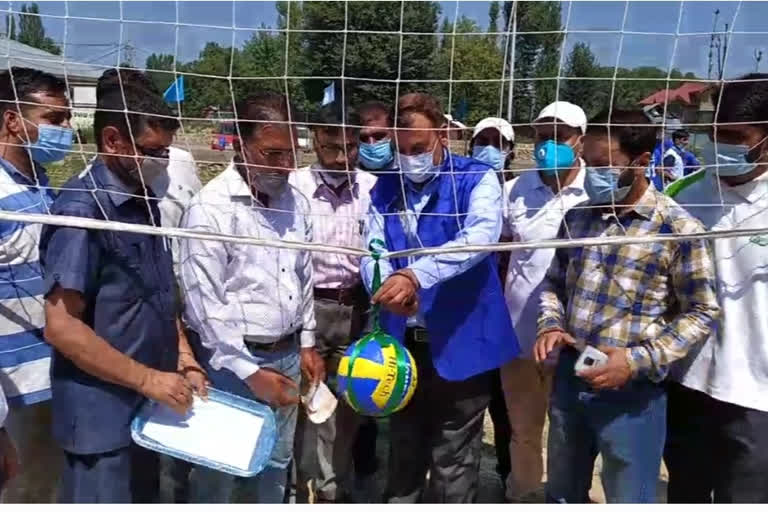 district level inter zone volleyball tournament in kolgam