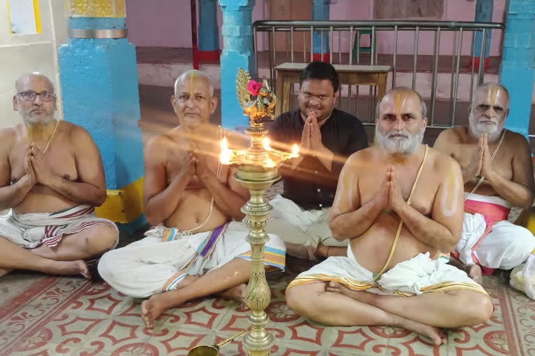 sanghibhavam with light at chilkur temple on antarwedi incident