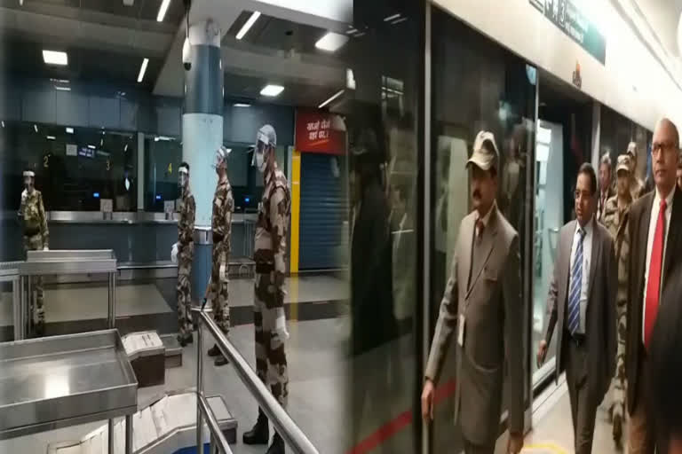 delhi metro airport express line start