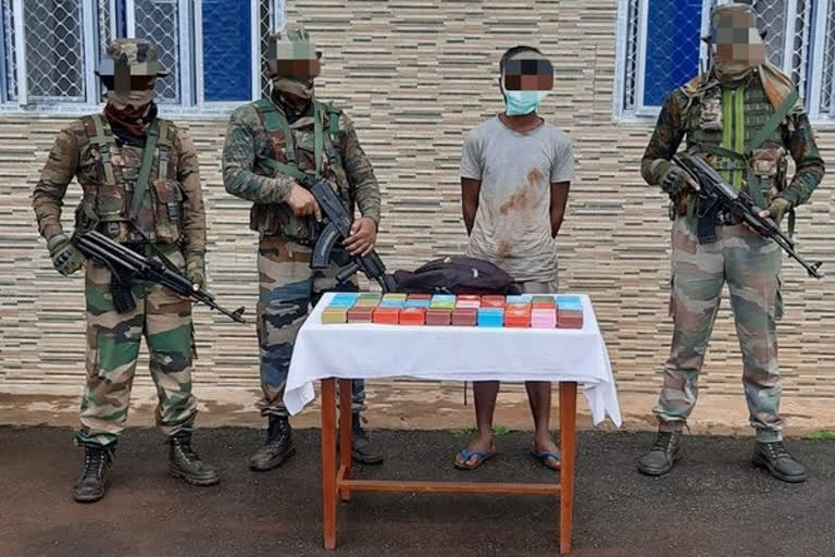 Assam Rifles nabs man with Rs 76 Lakhs worth contraband in Manipur
