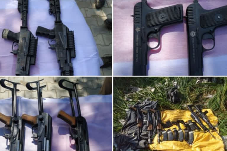 BSF troops foiled an arms smuggling attempt in Abohar (Fazilka)  BSF  arms smuggling  Abohar  പഞ്ചാബില്‍ ആയുധക്കടത്ത് ശ്രമം  ബി‌എസ്‌എഫ് സൈനികർ പരാജയപ്പെടുത്തി  ബി‌എസ്‌എഫ് സൈനികർ