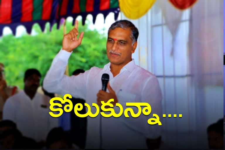 Corona negative for Minister Harish Rao