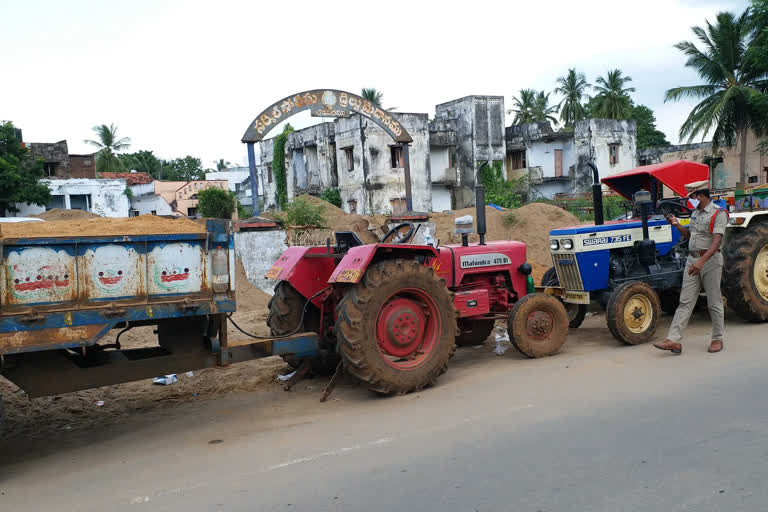 sand illegal transport