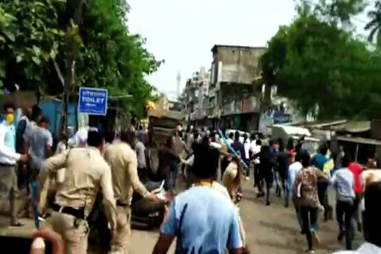 Police lathicharge on NSUI workers in Jabalpur