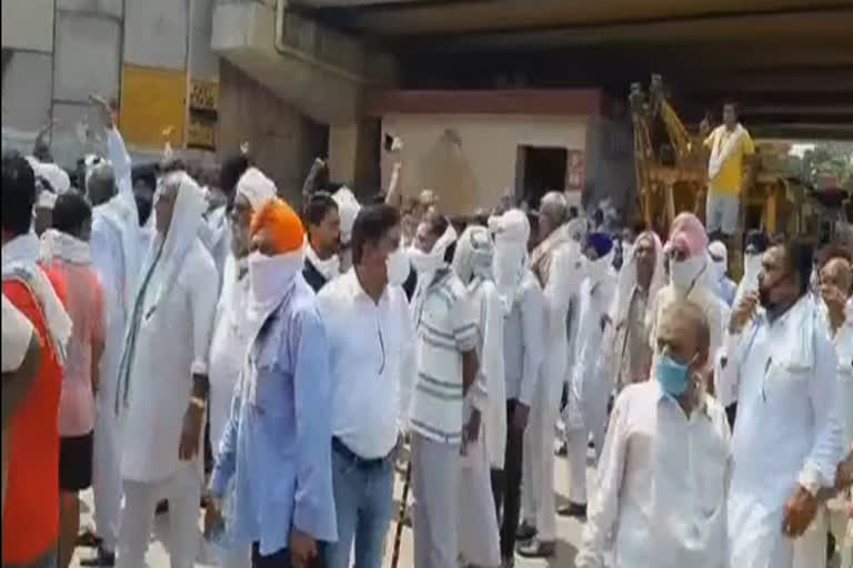 Haryana farmers protest against three agriculture ordinances