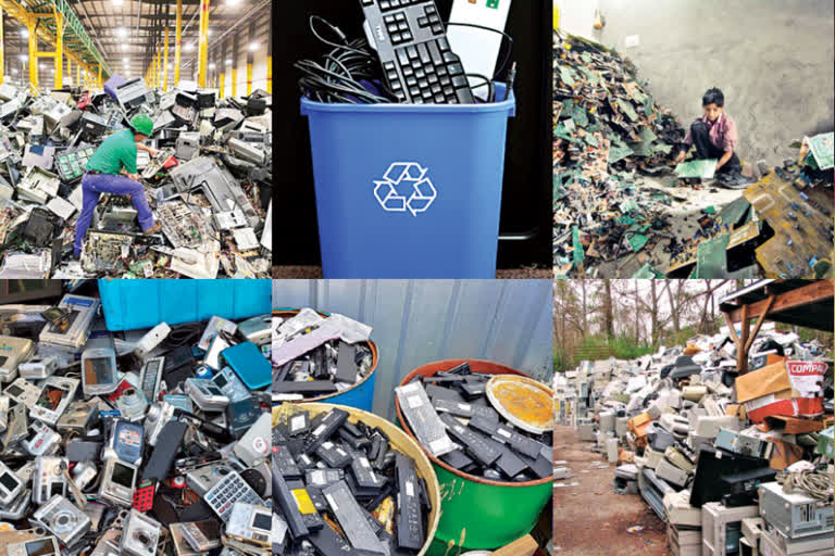 e-waste is recycled in India in e-waste management