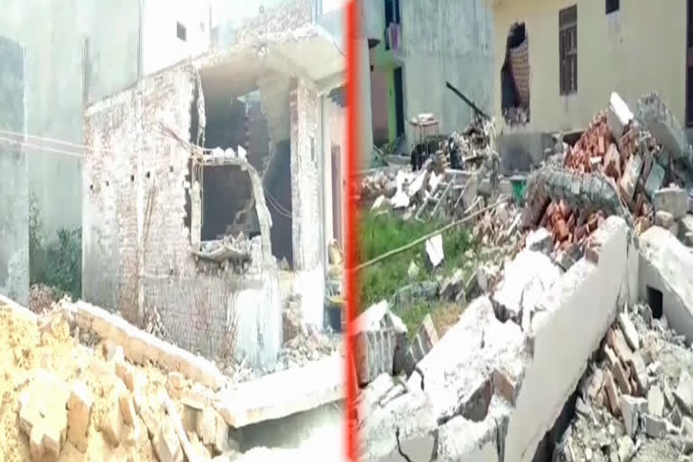 demolition of house in surakhpur road