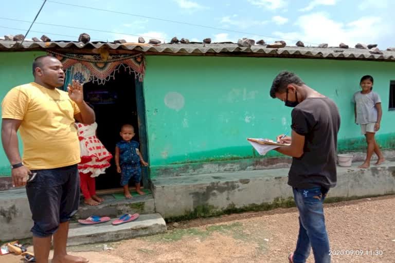 Door to door surveillance team doing health check up in bijapur