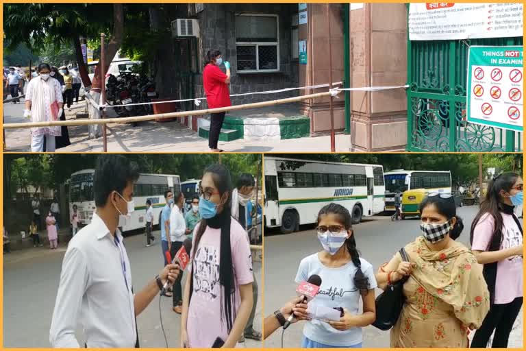 students giving NEET exam 2020 today amid coronavirus in delhi