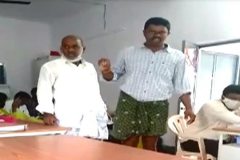 ycp leader attacks village secretariat staff