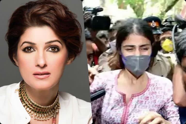 twinkle khanna supports riya chakraborty over media trial