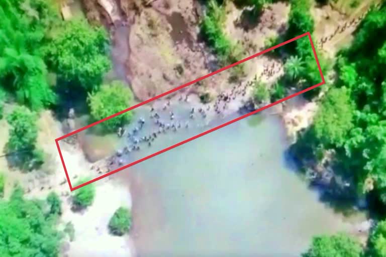 bastar naxal drone video