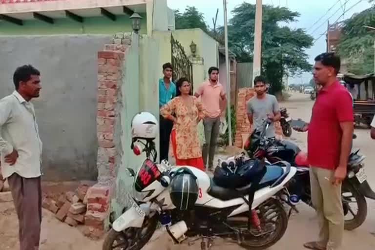 bikers fired on a house in pataudi