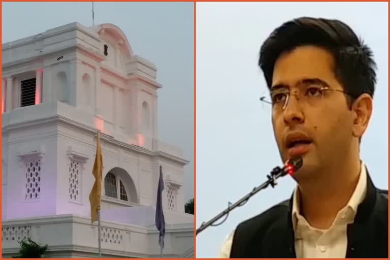 MLA Raghav Chadha discusses the issue of rehabilitating slum dwellers in Delhi Assembly